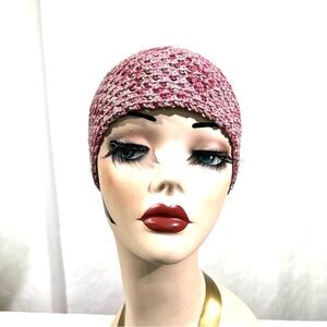 Roman Keflay Boho Shades Of Pink Handmade Cotton Crochet Hat